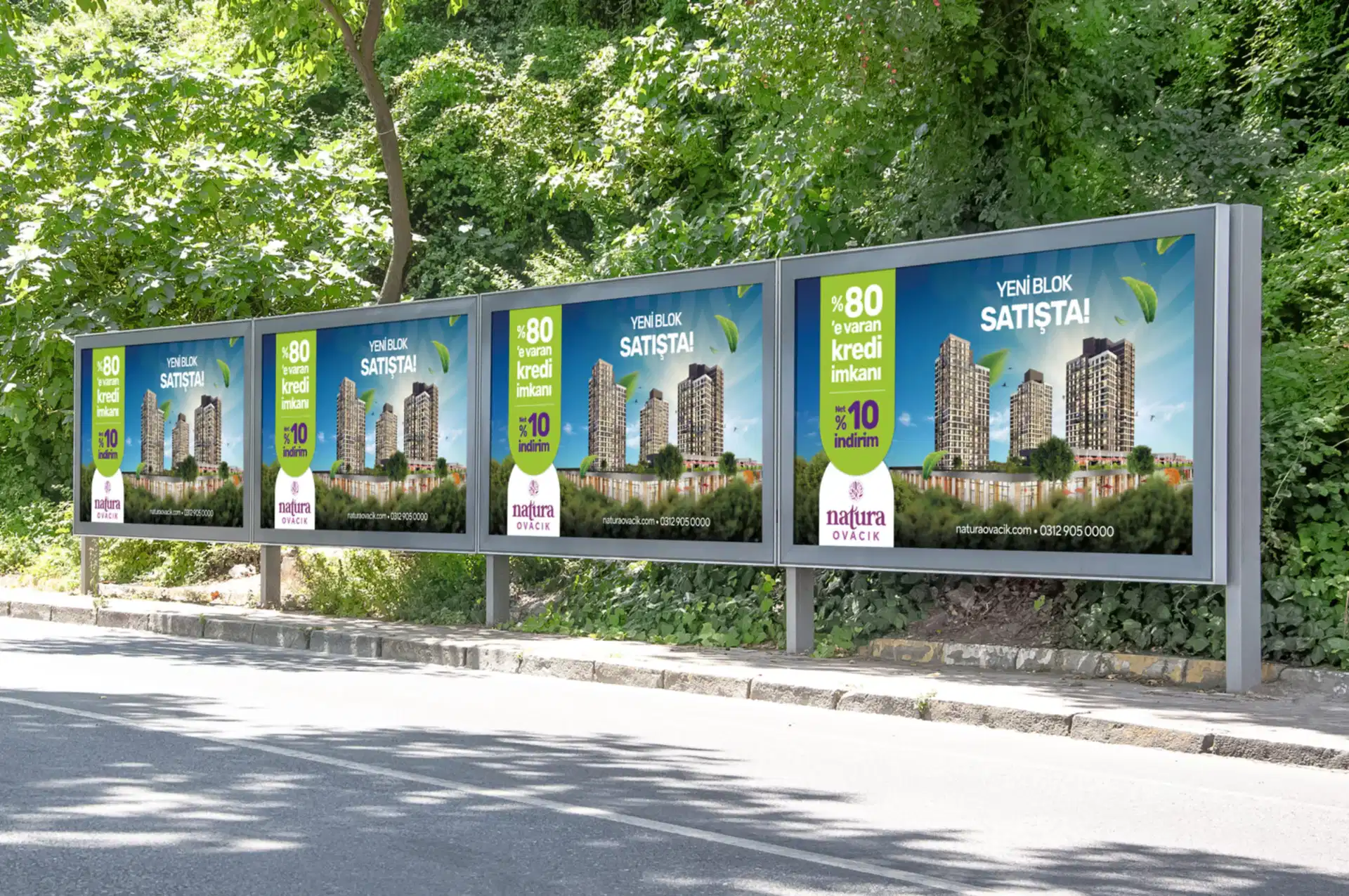 Billboard Kiralama 7 Billboards on Street Mockup copy